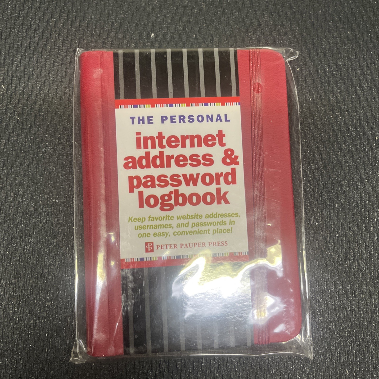Personal Internet Address and Password Logbook (Red) by Inc. Peter Pauper Press