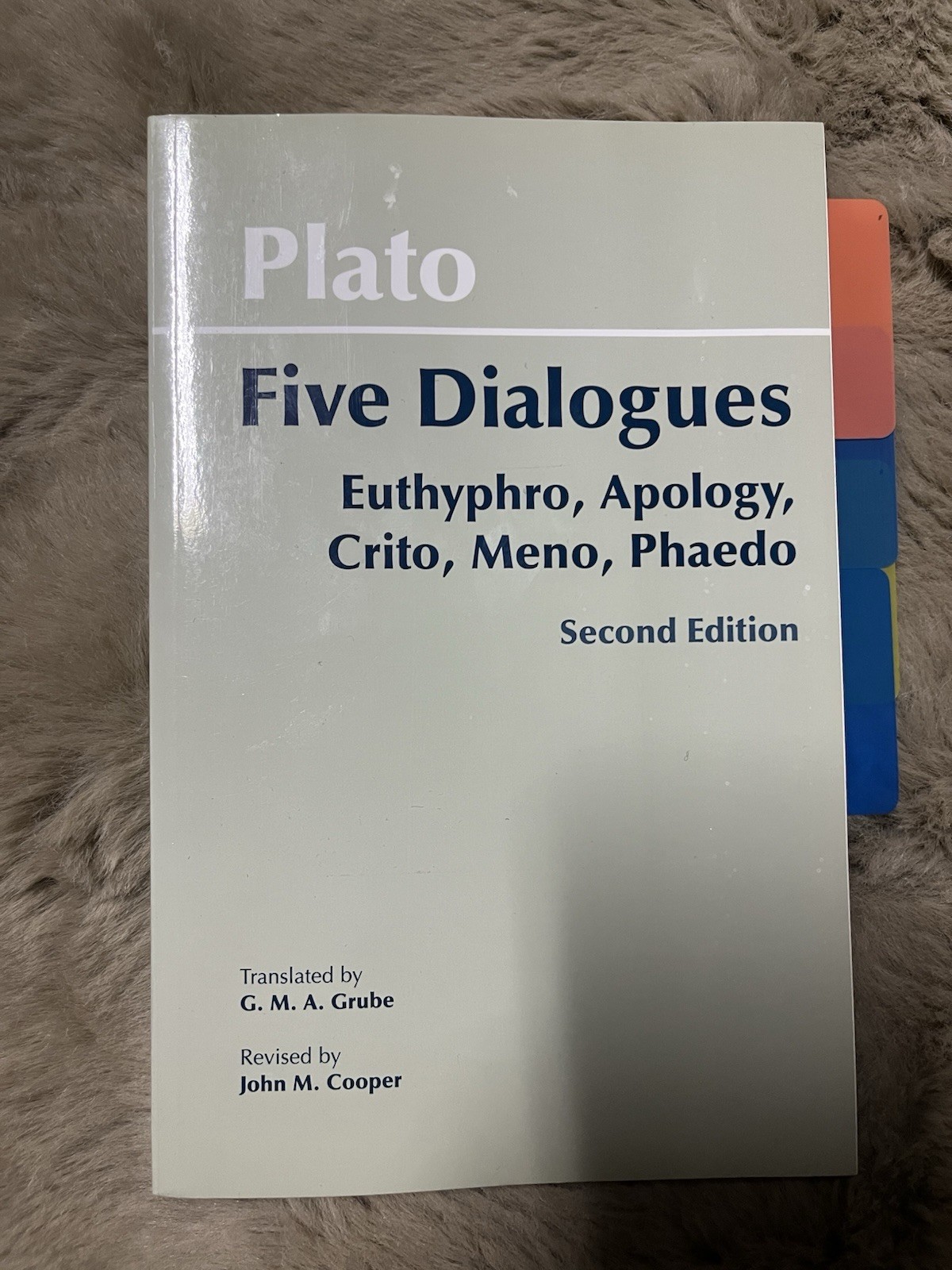 Hackett Classics Ser.: Plato: Five Dialogues : Euthyphro, Apology, Crito, Meno