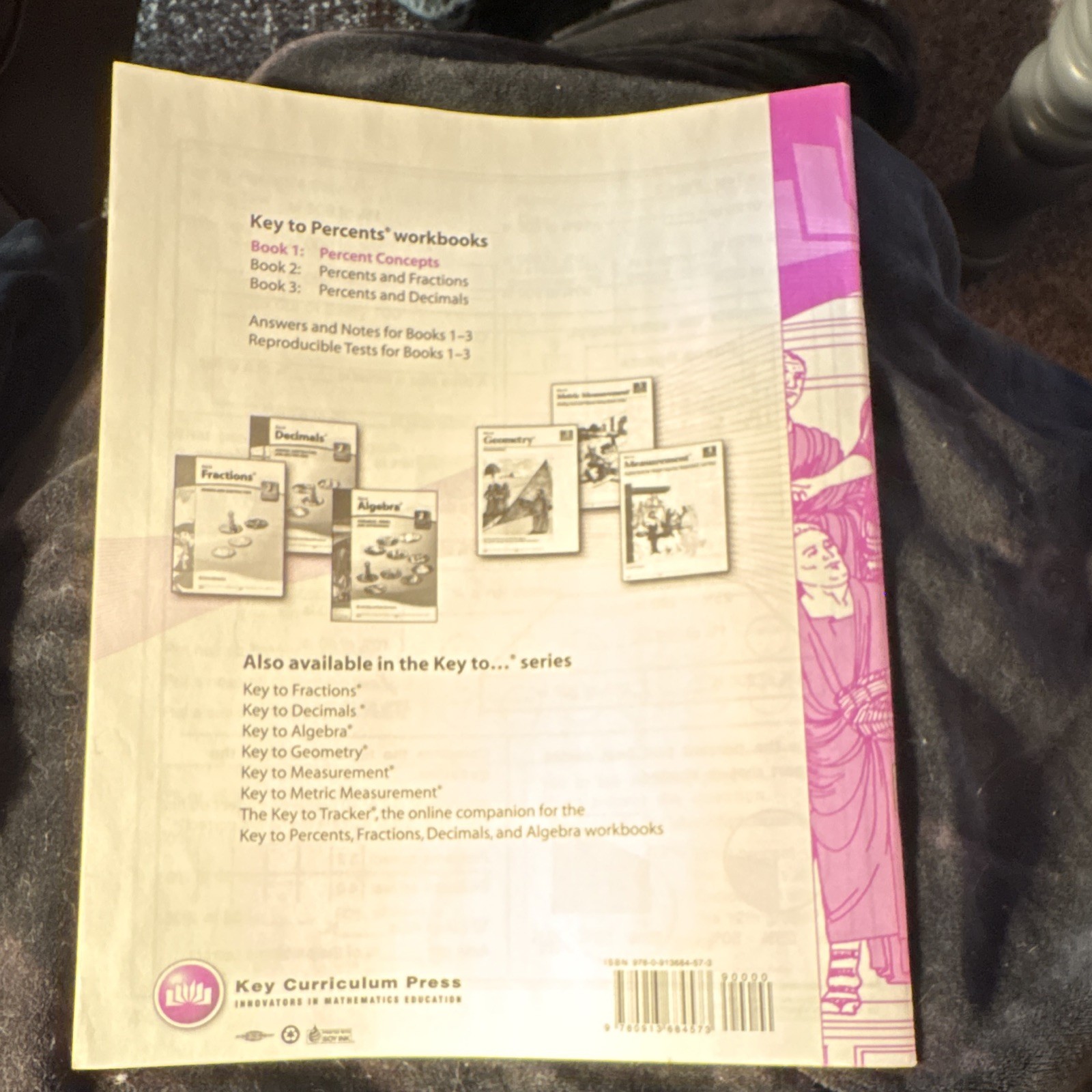 Key to Percents 1 Student Workbook Percent Concepts Beginner Math PB 2007