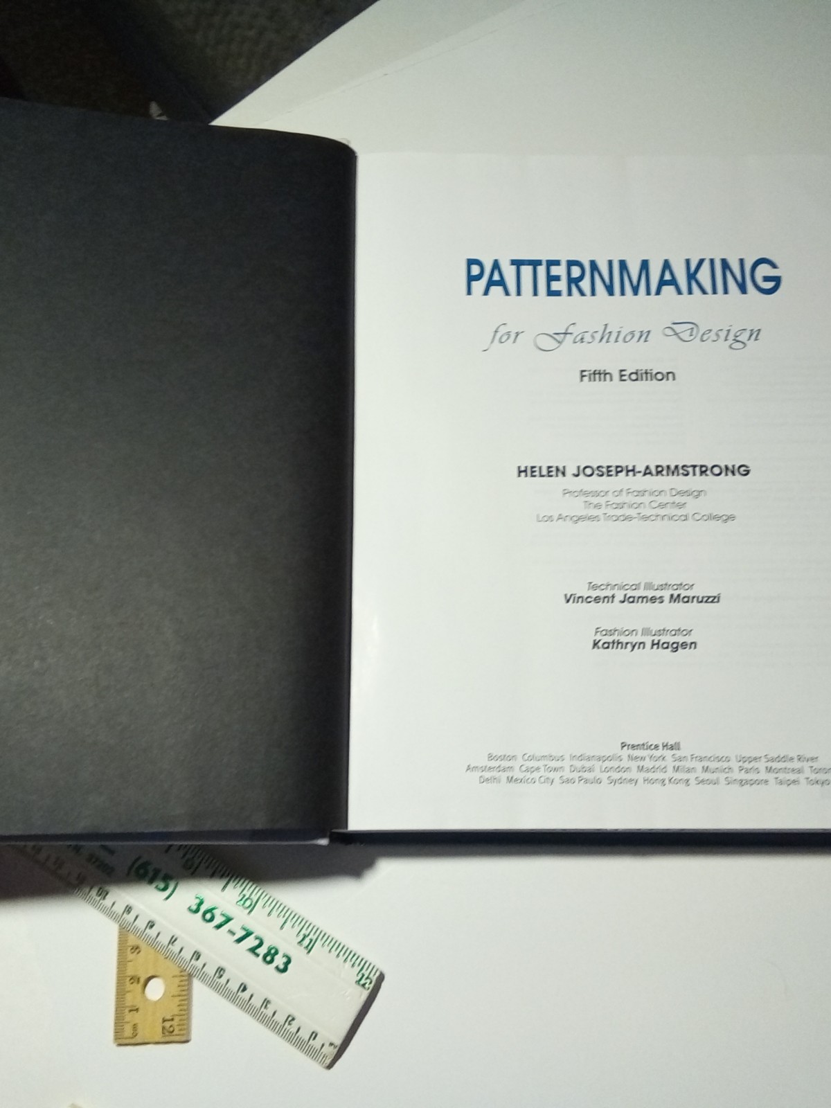 Patternmaking for Fashion Design – 5th Ed. – Helen Armstrong (2009, HC) w/ DVD