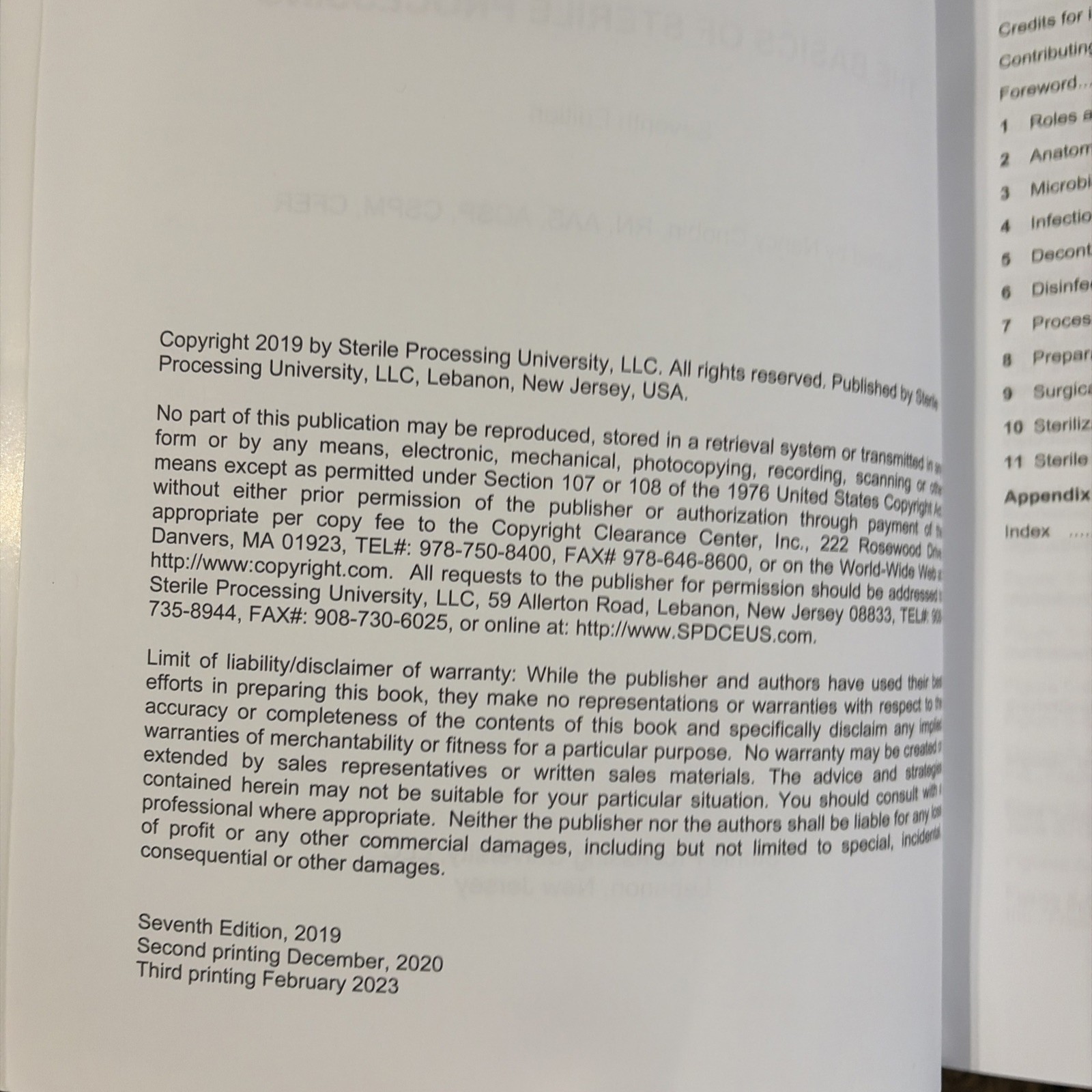 The Basics Of Sterile Processing Textbook 7th Edition
