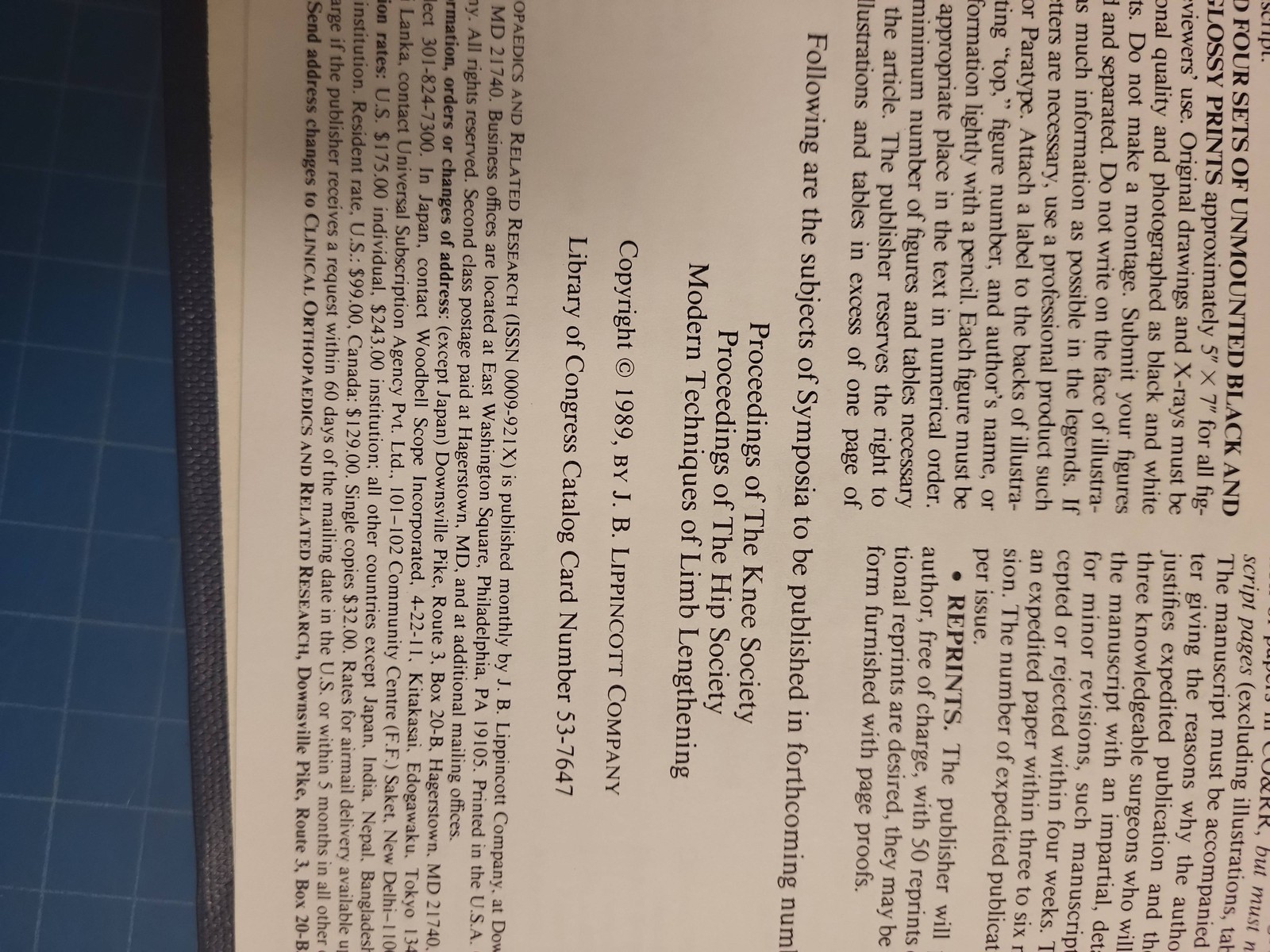 Clinical Orthopaedics Related Research No 247 Oct 1989 Pediatric Orthopedics