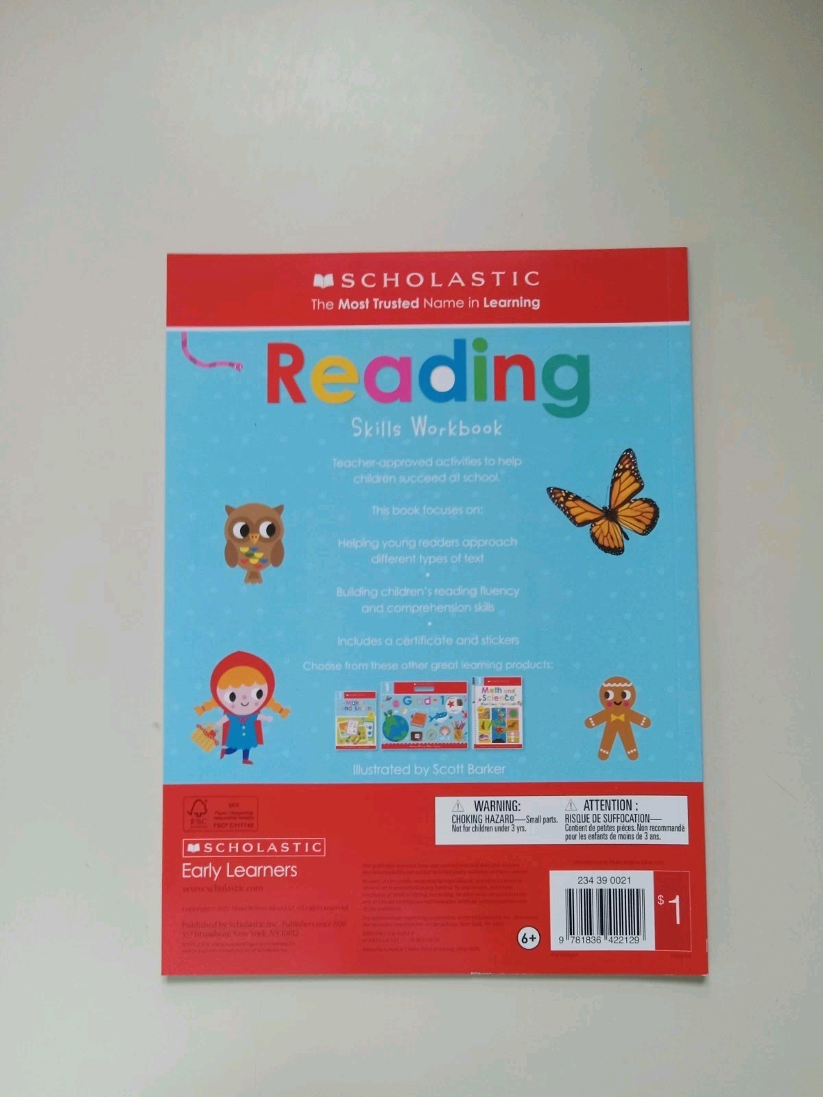 Scholastic Reading Skills Workbook Grade 1 Early Learners Illustrated Barker