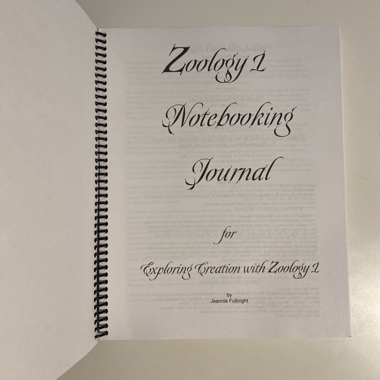 Apologia Zoology 1: Flying Creatures of the Fifth Day Notebooking Journal