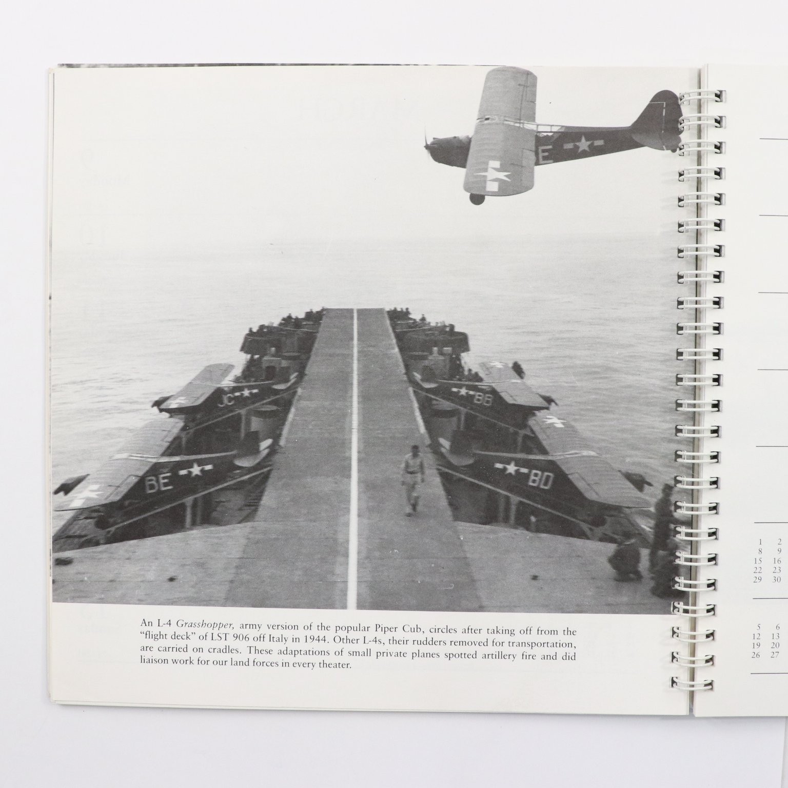 U.S. Naval Institute Engagement Calendar 1992 WWII Amphibious Operations USED