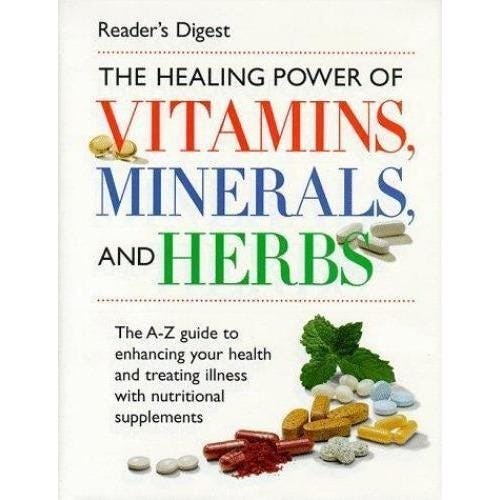 Healing Power of Vitamins, Minerals and Herbs : A-Z Guide Hard Cover Book #B40