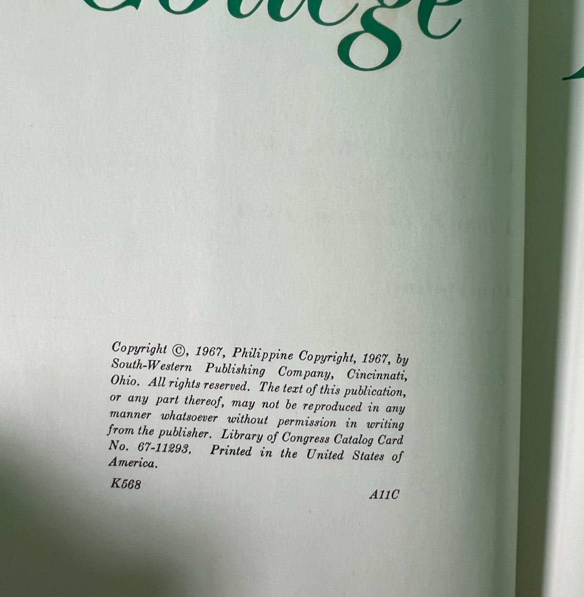 College Accounting Eighth Edition Part 1 Book 1967 Hardcover