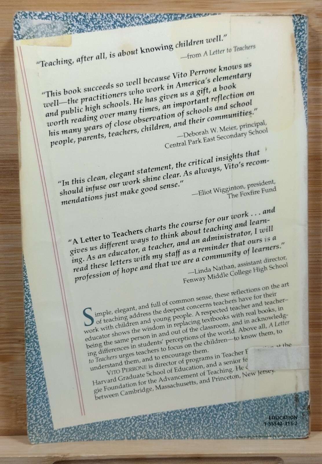 A Letter to Teachers: Reflections on Schooling and the Art of Teaching 1st EDITI