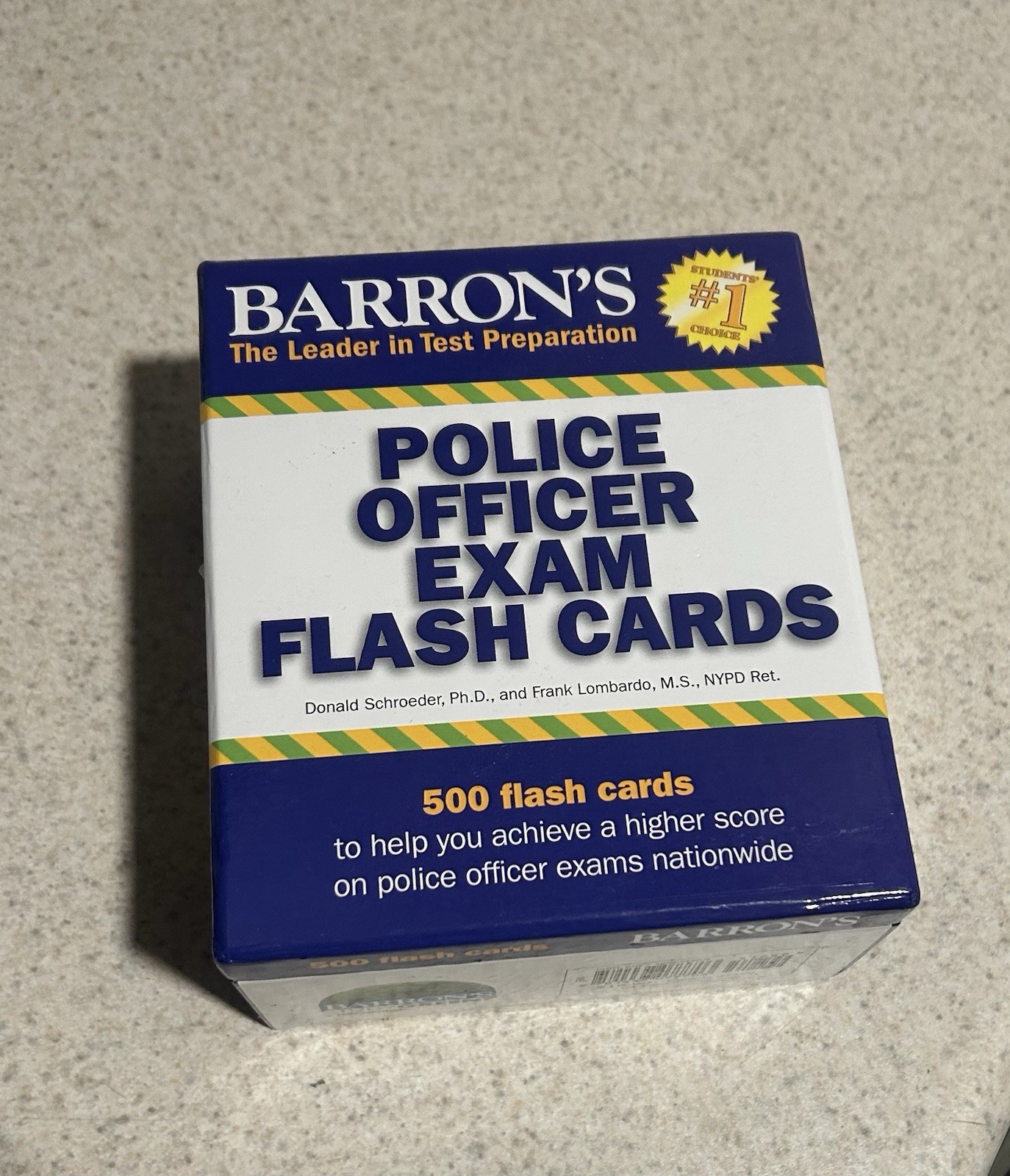 Barron’s Test Prep Ser.: Police Officer Exam Flash Cards by Donald J. Schroeder