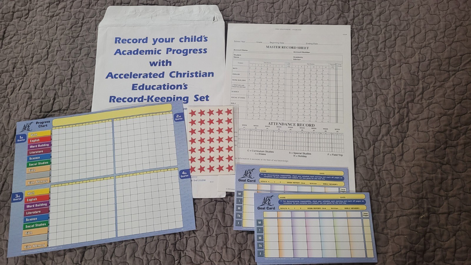 Kindergarten with Ace and Christi Teacher Kit. only 1 book used. 3 brand new!