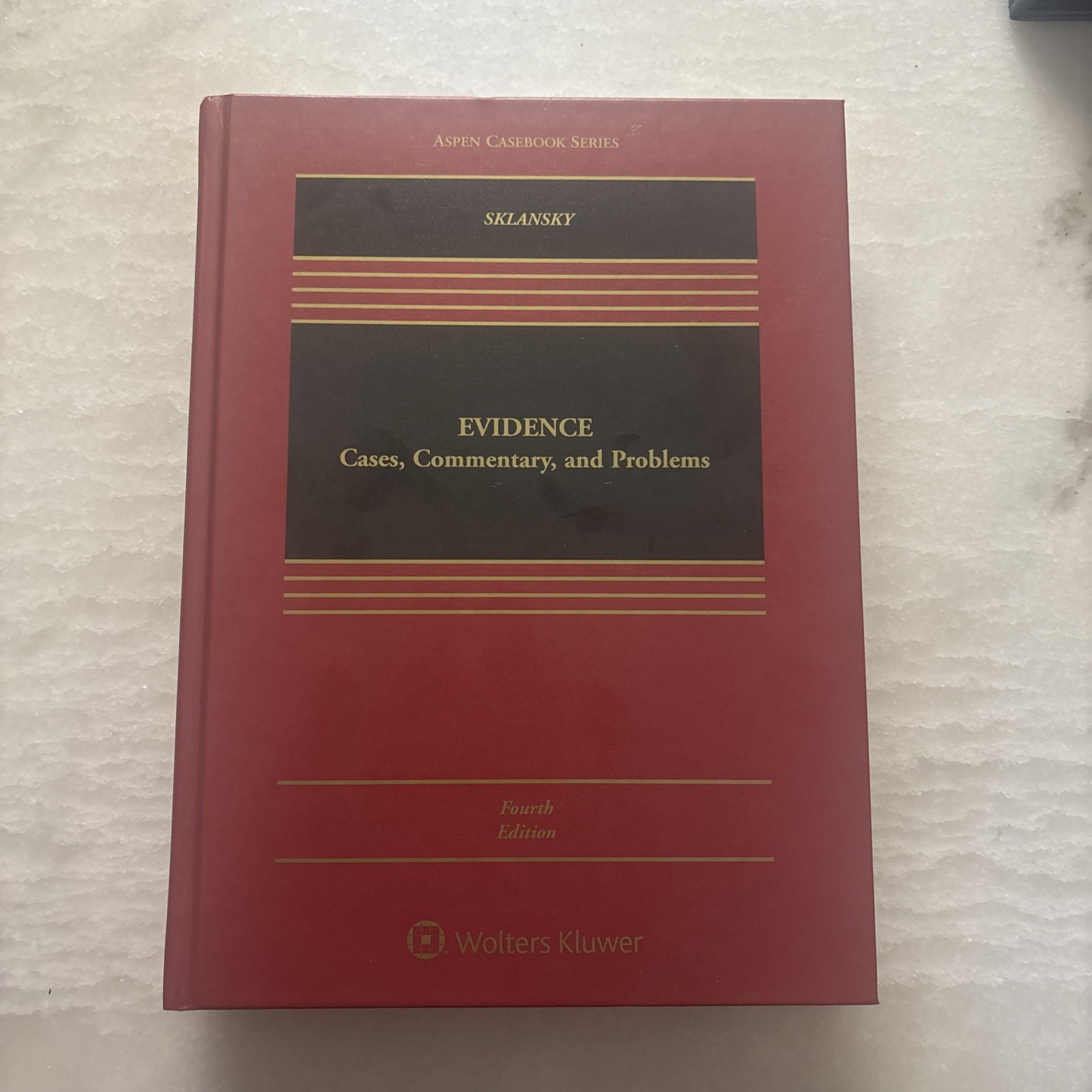 Aspen Casebook Ser.: Evidence : Cases, Commentary, and Problems by David A….