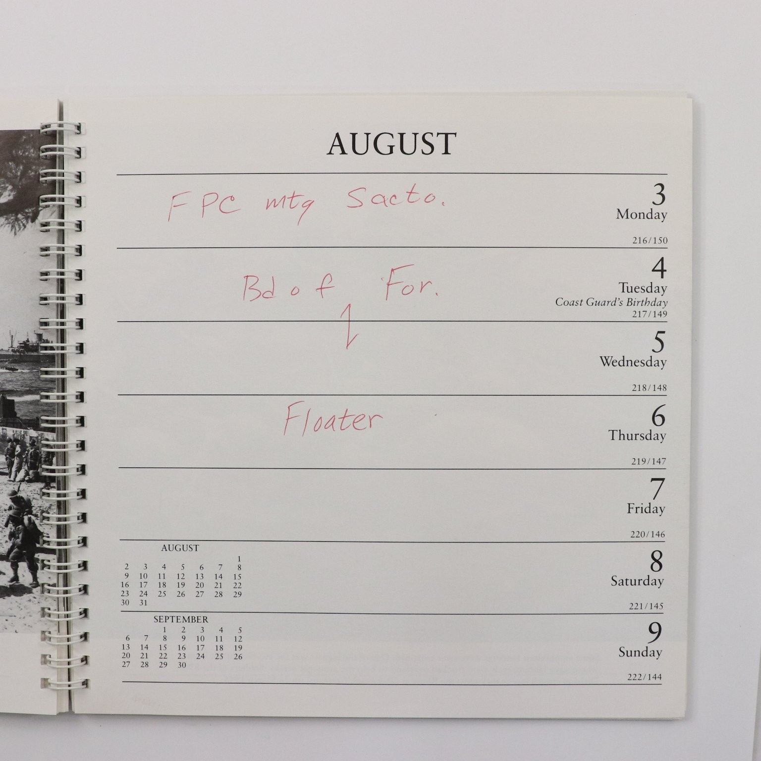 U.S. Naval Institute Engagement Calendar 1992 WWII Amphibious Operations USED