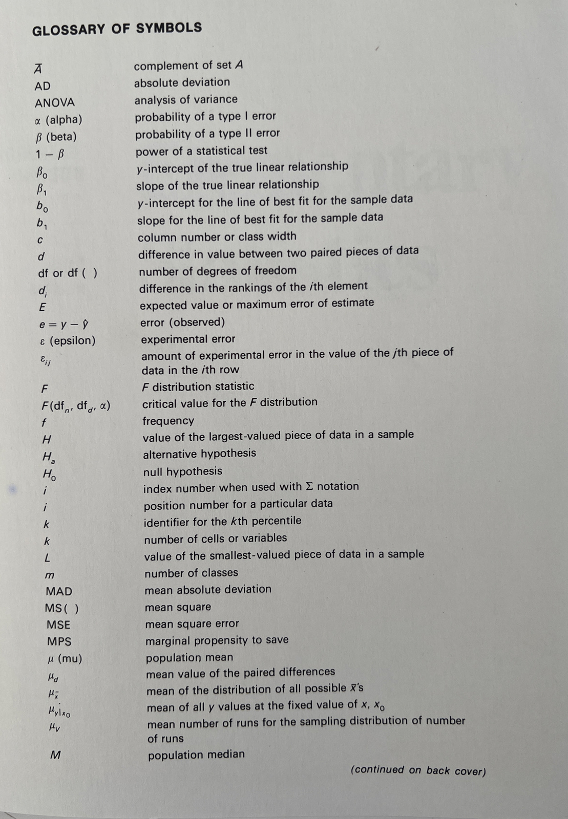 Elementary Statistics, Third Edition, by Robert Johnson 1980 Hardcover