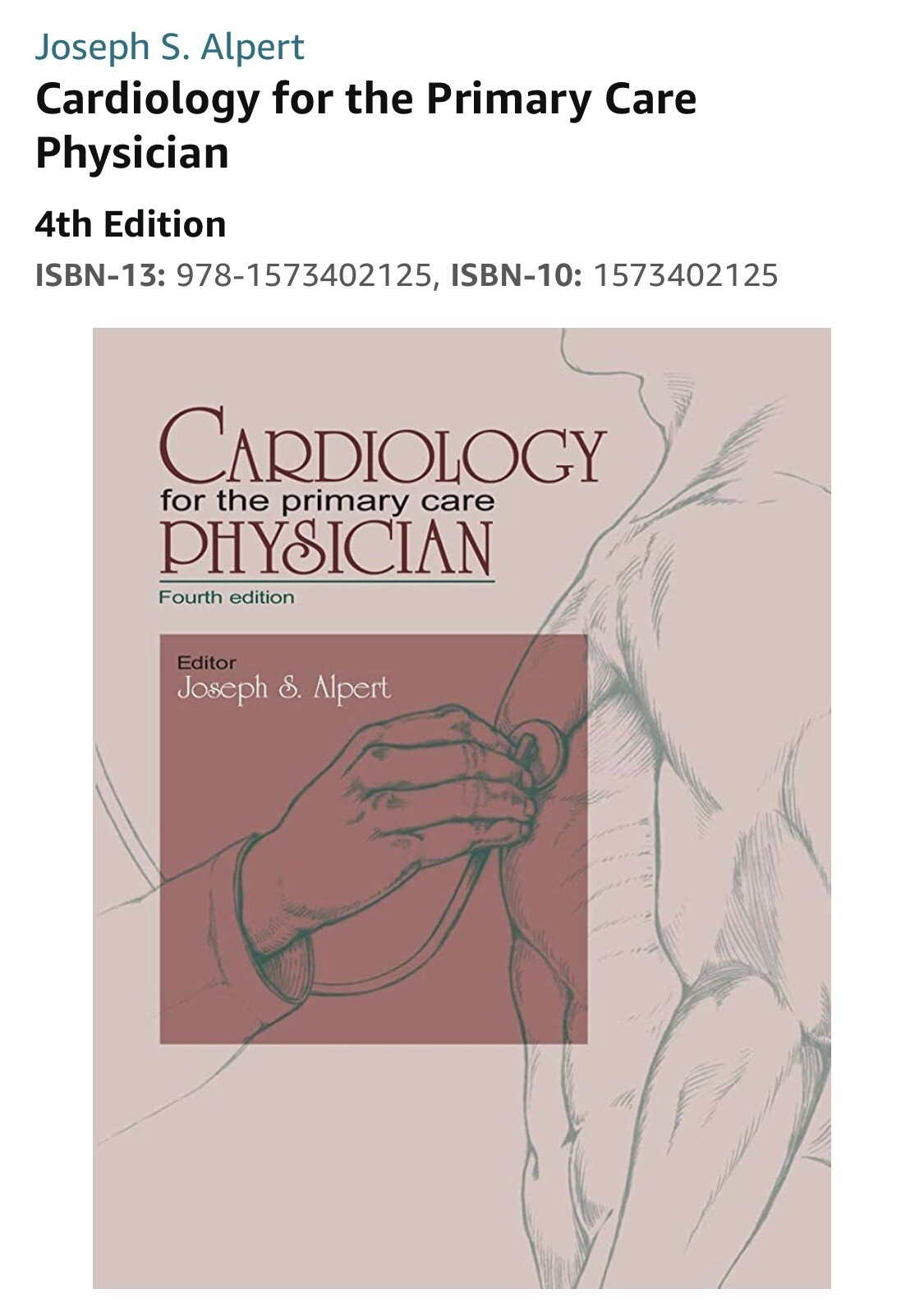 Cardiology for the Primary Care Physician by Joseph S. Alpert (2005, Hardcover)
