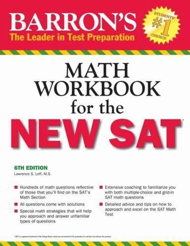 Barron’s Math Workbook for the NEW SAT – 9781438006215, paperback, Leff MS