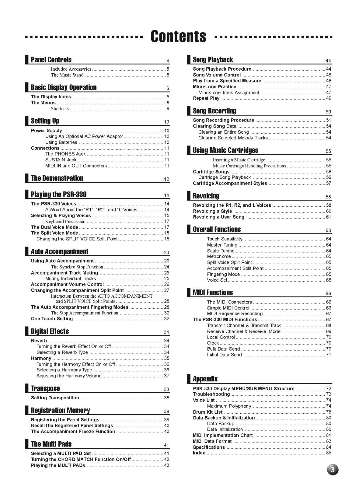 Yamaha PSR-330 Instruction Manual: 90 Pages & Protective Covers!
