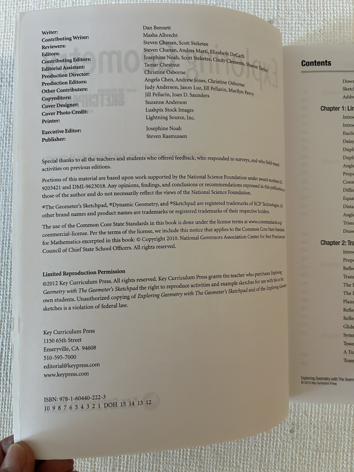 Common Core Ready, EXPLORING GEOMETRY – Version 5 – Key Curriculum Press