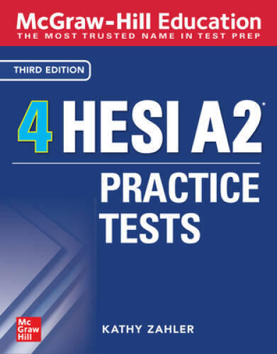 McGraw-Hill Education 4 HESI A2 Practice Tests, Third Edition – Paperback – GOOD