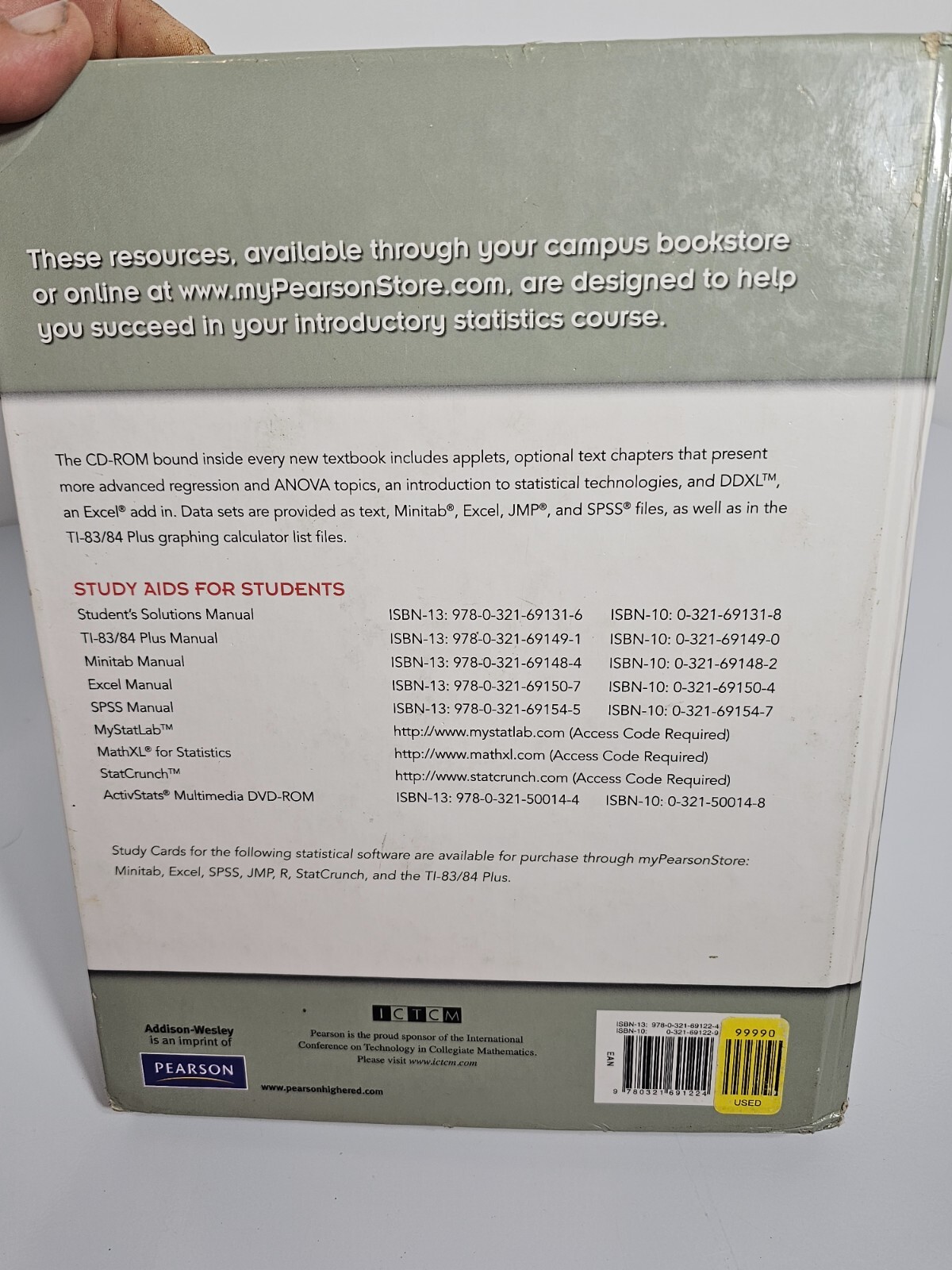 Introductory Statistics by Neil A. Weiss (2010, CD-ROM / Hardcover)