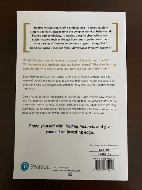 Trading Instincts: How to become a master trader – Curtis Faith – Paperback