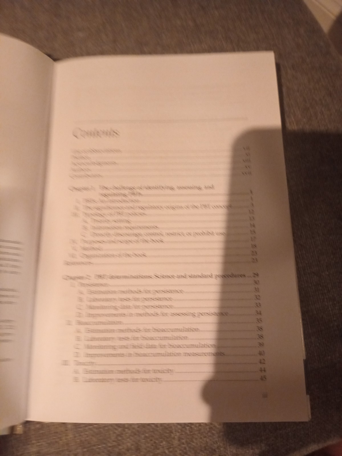 Persistent, Bioaccumulative, and Toxic (Pbt) Chemicals: Technical Aspects,: Used