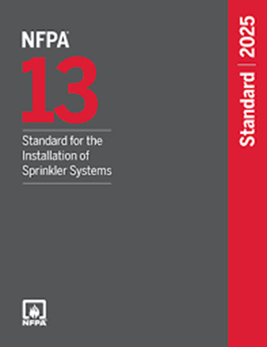 NFPA 13 Standard for the Installation of Sprinkler Systems 2025 PB