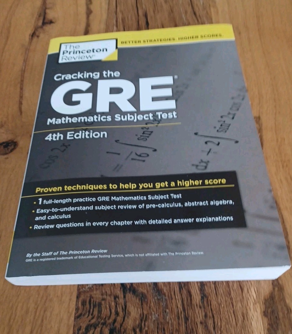 Cracking the GRE Mathematics Subject Test 4th Ed Princeton Review Test Prep Book