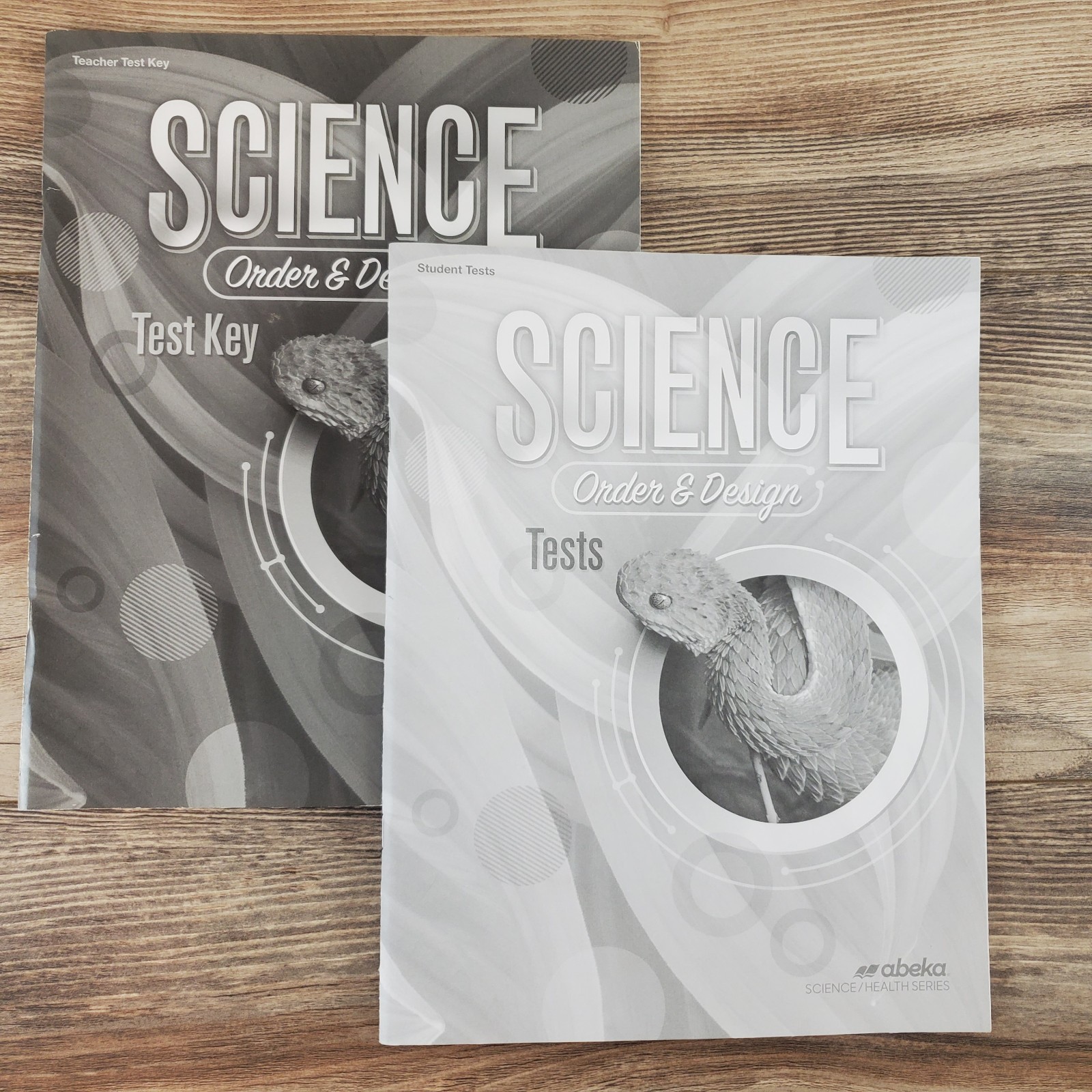 Abeka Science Order & Design Tests and Teacher’s Key Unused