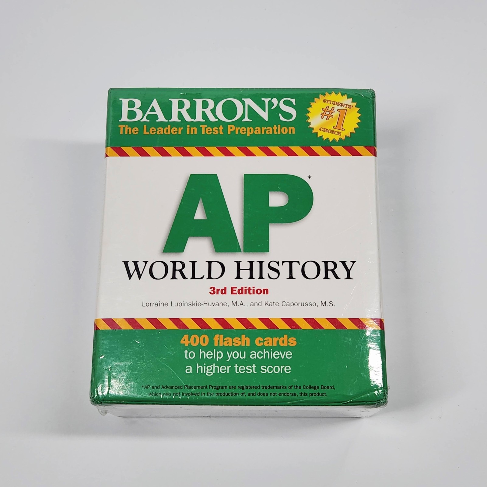 Barron’s AP World History 3rd Edition 400 Flash Cards Test Prep Study Aid NEW