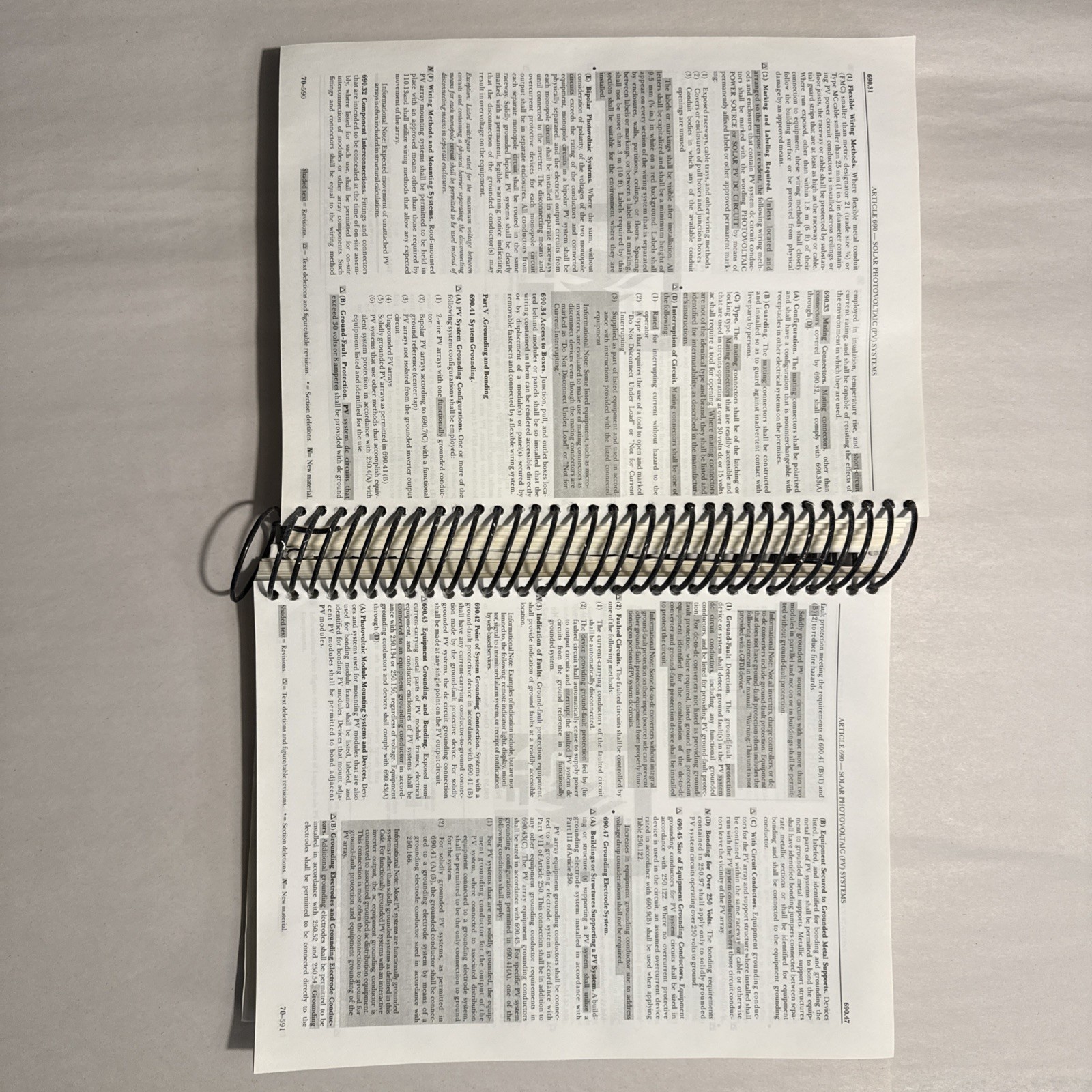 NFPA 70 National Electrical Code (NEC) 2020 Edition Spiral