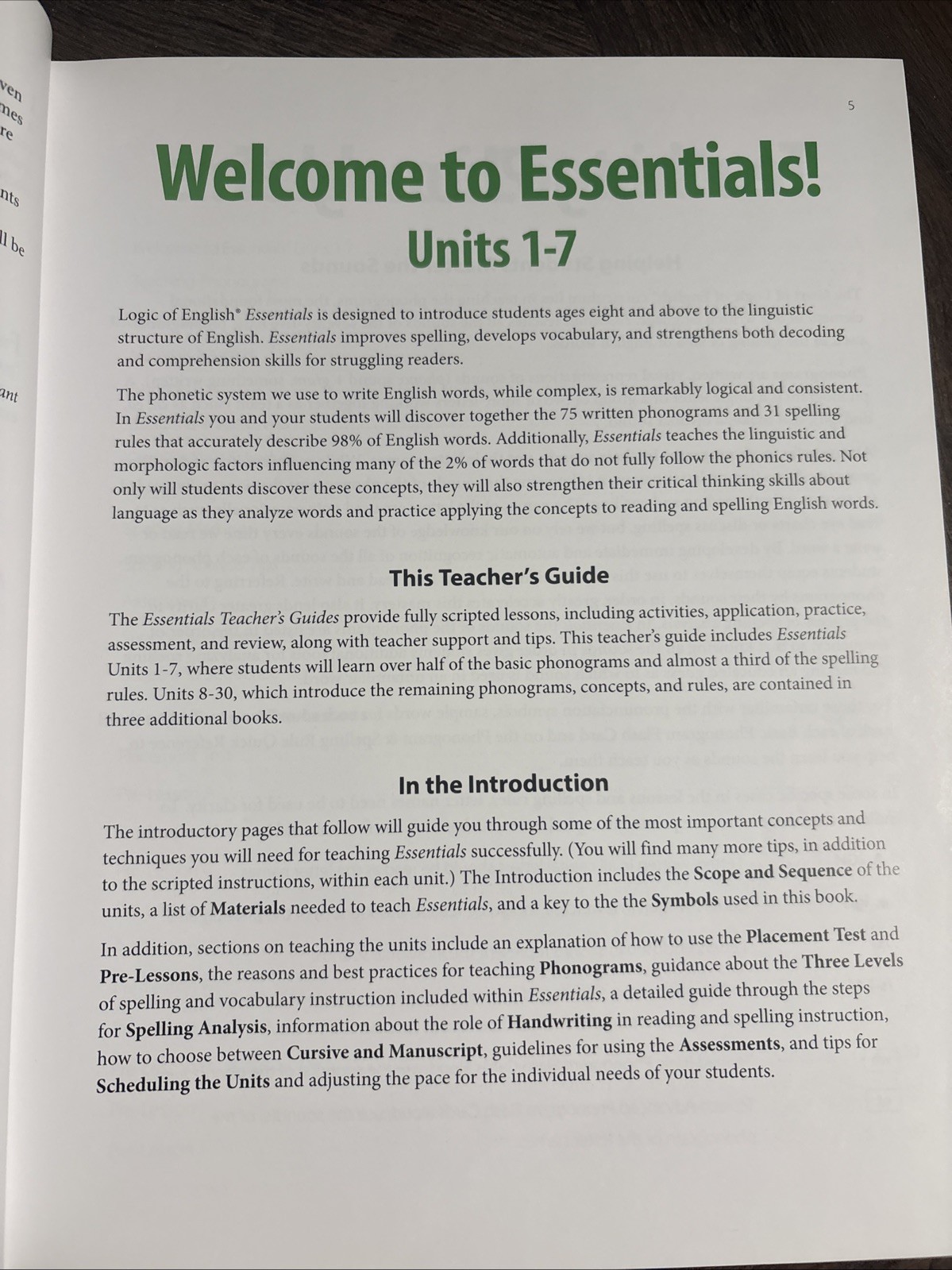 Essentials Teacher’s Guide 1-7 Logic of English by Denise Eide Third Edition