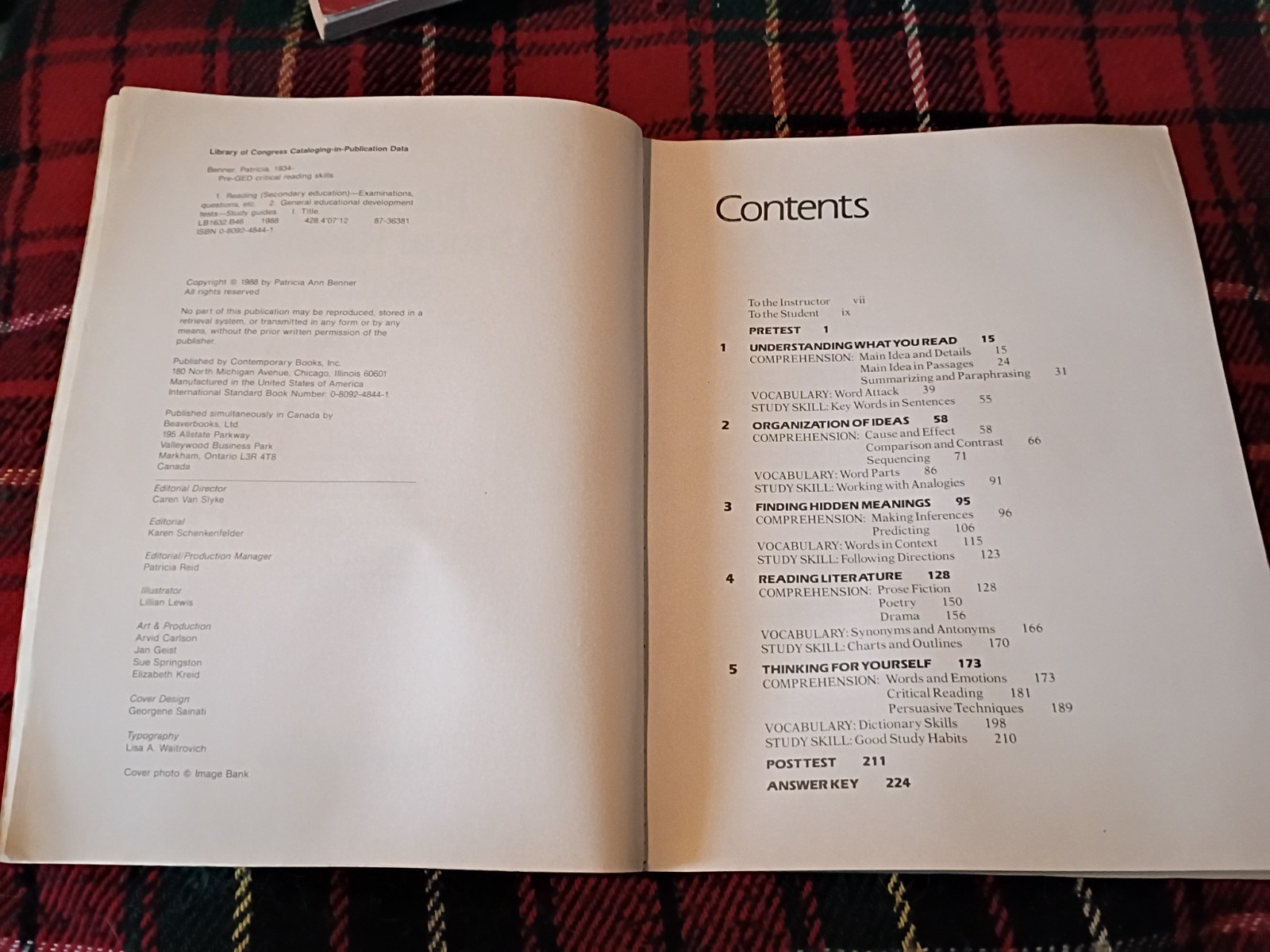 Contemporary’s Pre-GED Social Studies Skills & Critical Reading Skills