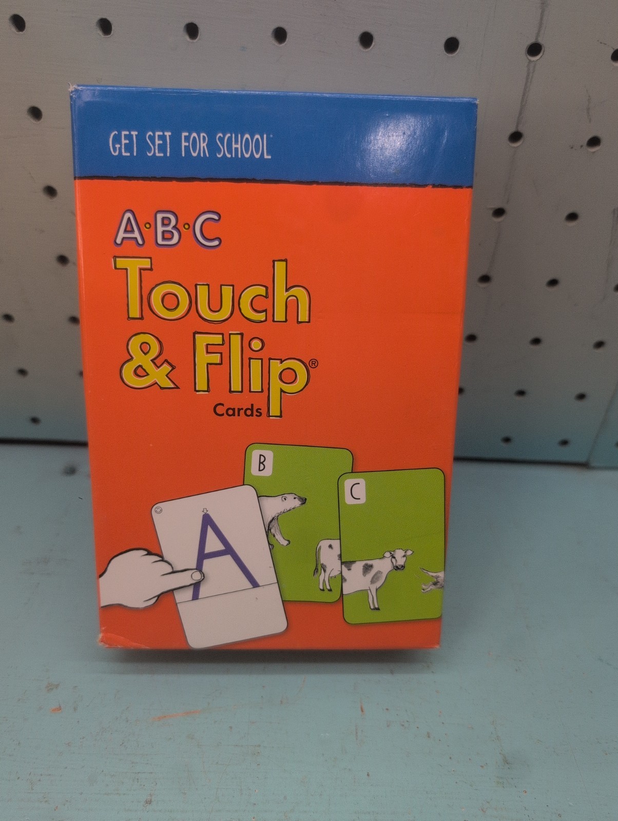 A-B-C Touch & Flip Cards by Get Set For School (2011, Cards,Flash Cards) – USED