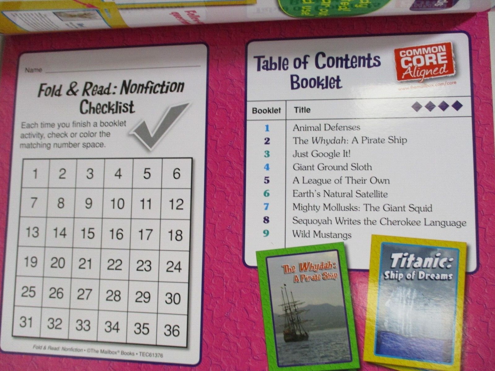 Prelaminated Mailbox Fold & Read Grades 4-6 Nonfiction Mini Books Homeschool