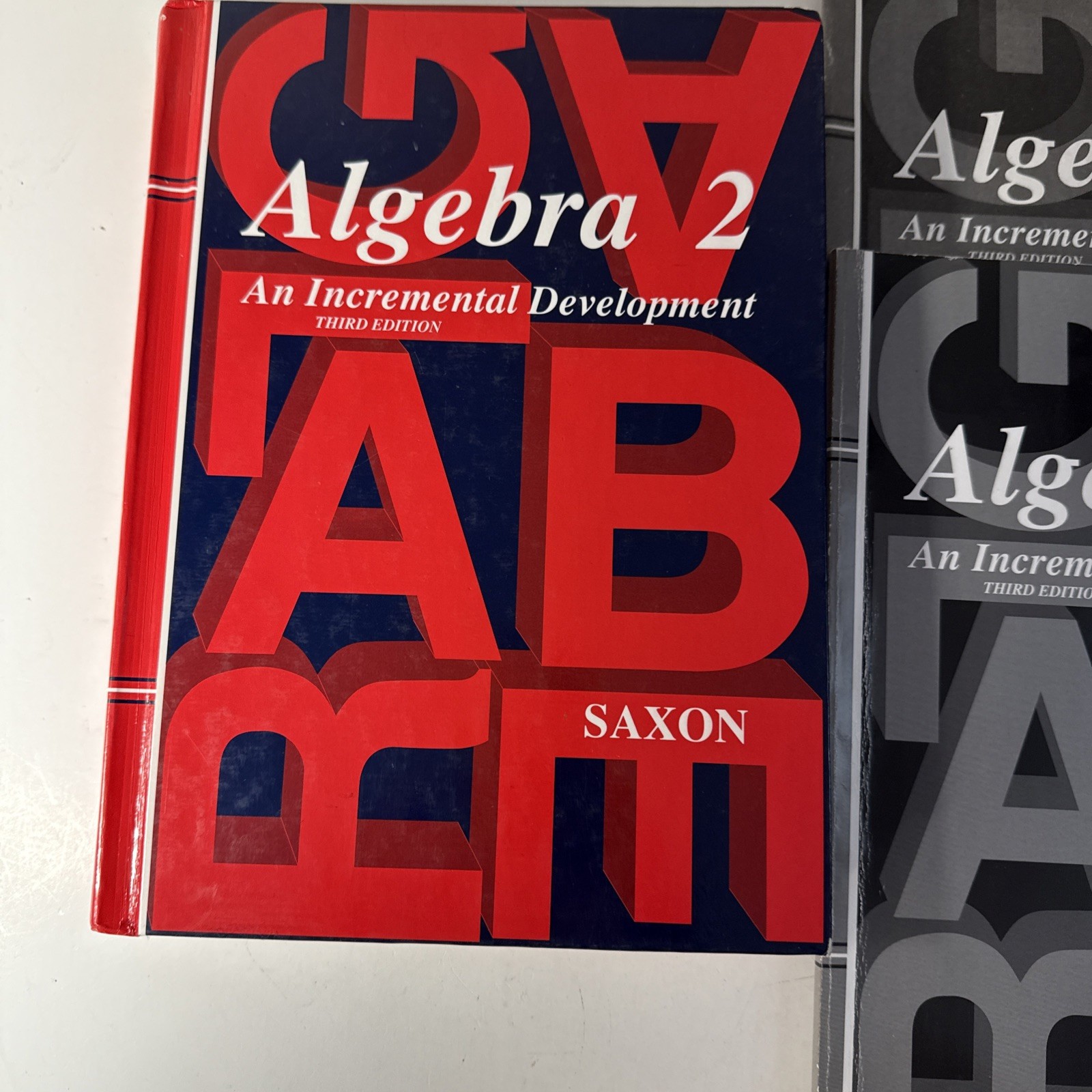 Saxon Algebra 2 SET (3rd Edition)Textbook (cover Wear), Answer Key & Test Forms