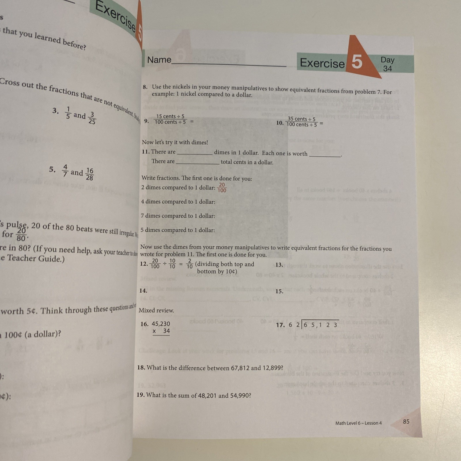 Master Books-Math Lessons For A Living Education: Level 6
