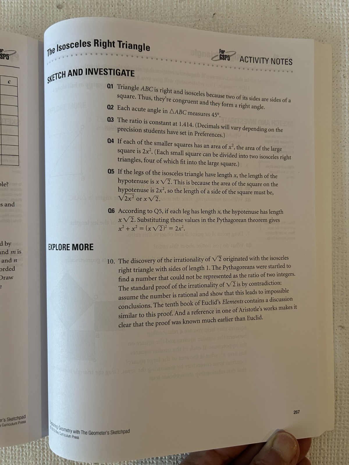 Common Core Ready, EXPLORING GEOMETRY – Version 5 – Key Curriculum Press