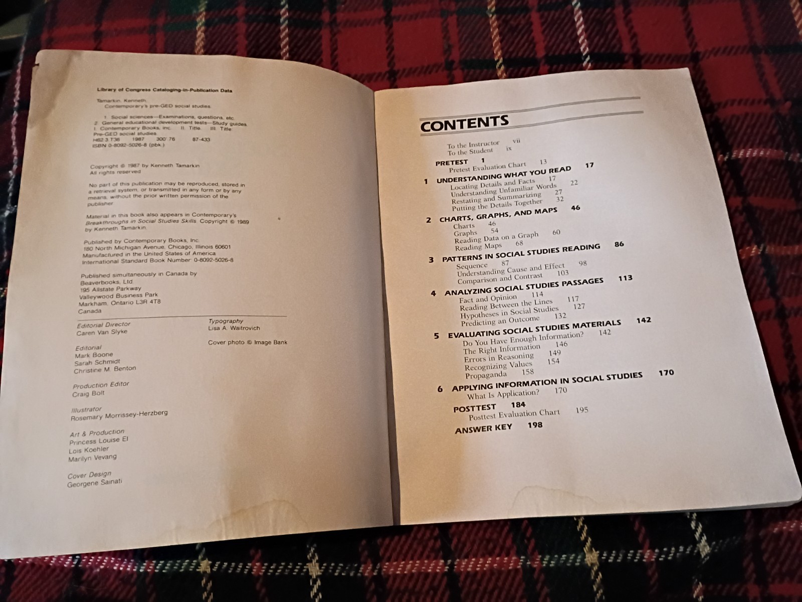 Contemporary’s Pre-GED Social Studies Skills & Critical Reading Skills