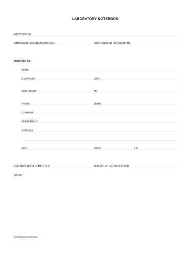 BookFactory Black Laboratory Notebook 96 Pages .25” Grid Format, 8 7/8” x