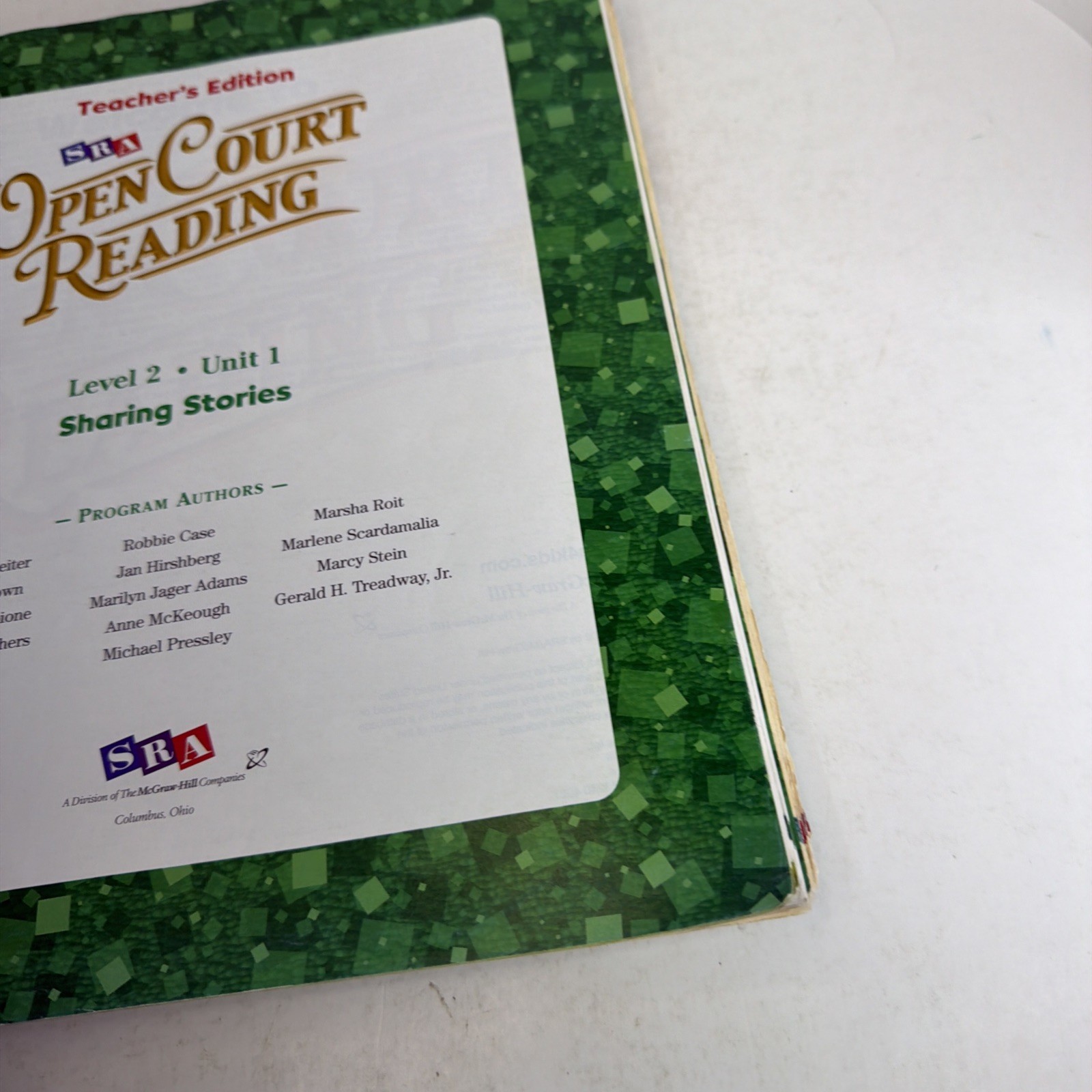 SRA Open Court Reading Level 2 Teacher’s Edition Unit 1 ELA