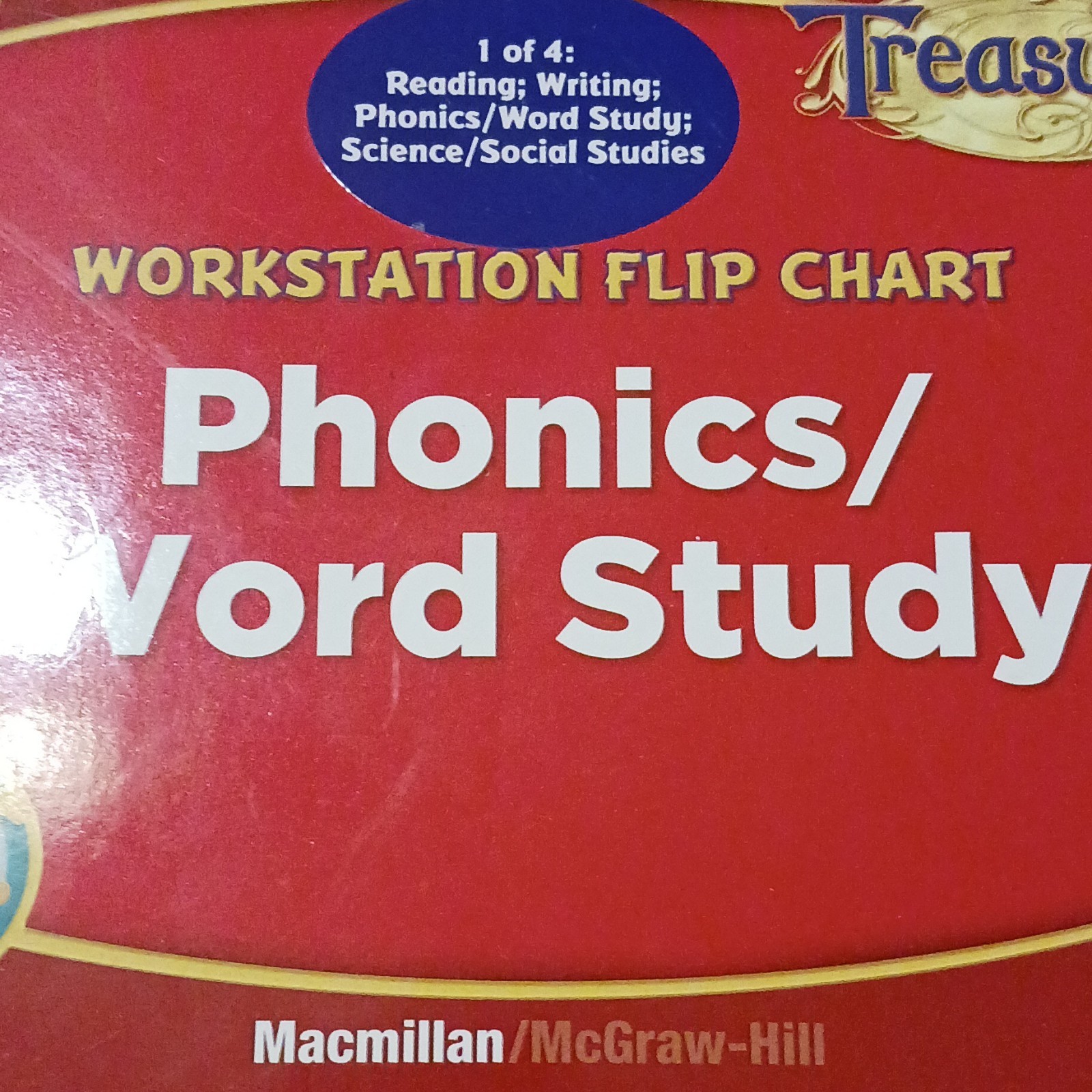 Treasures Macmillan/McGraw-Hill Phonics/Word Study Flip Chart Spiral Bound