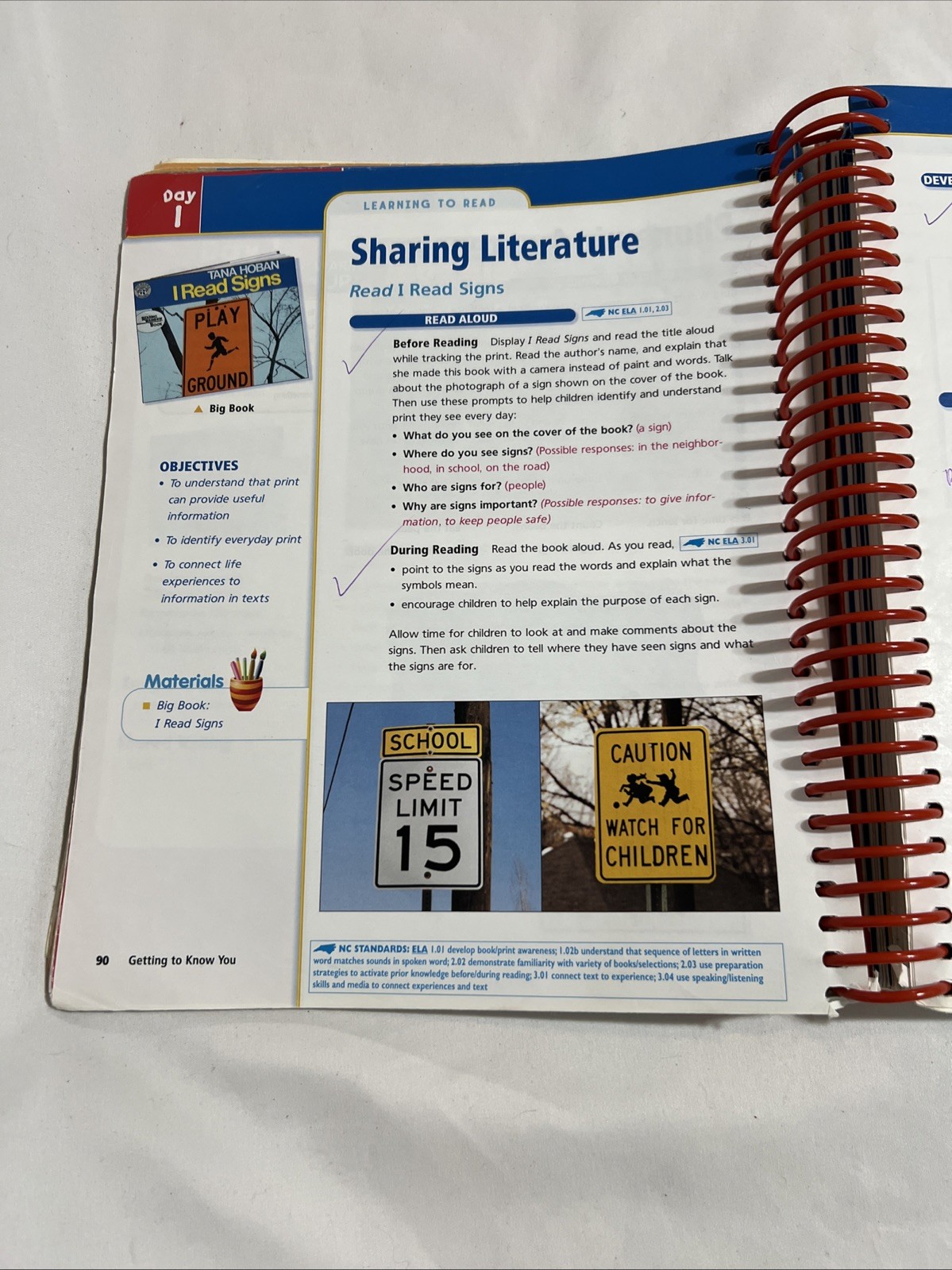 Harcourt Trophies Teacher’s Edition Kindergarten Grade K – Volume 1 (BS1S1)