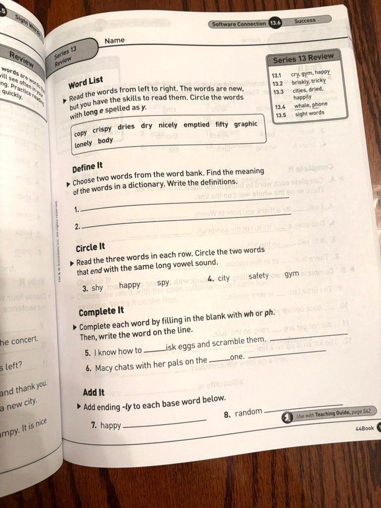 System 44 Book, Main, scholastic, 184 pages