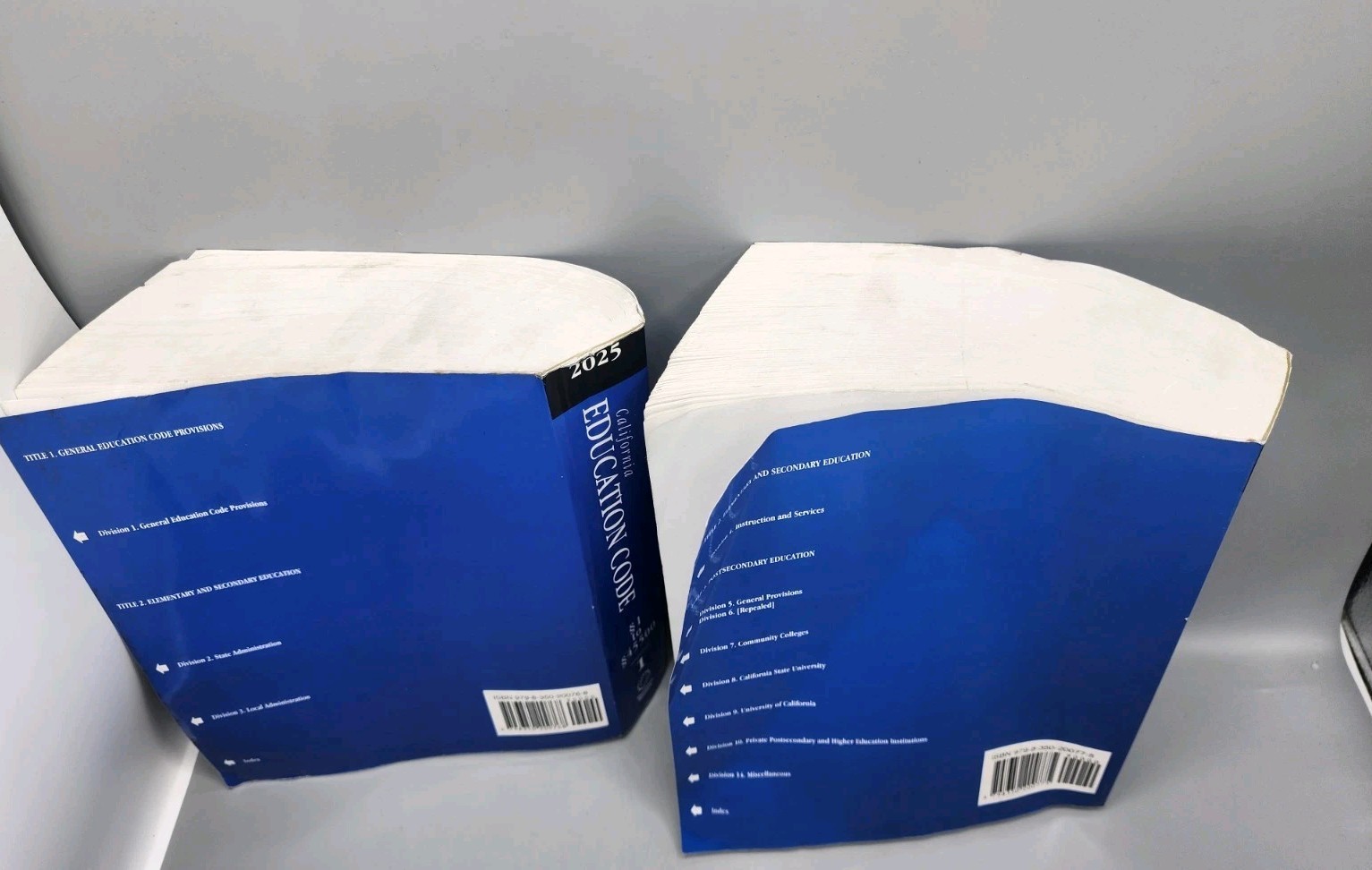 California Education Code Volume 1 and 2 Deskop 2025 Edition