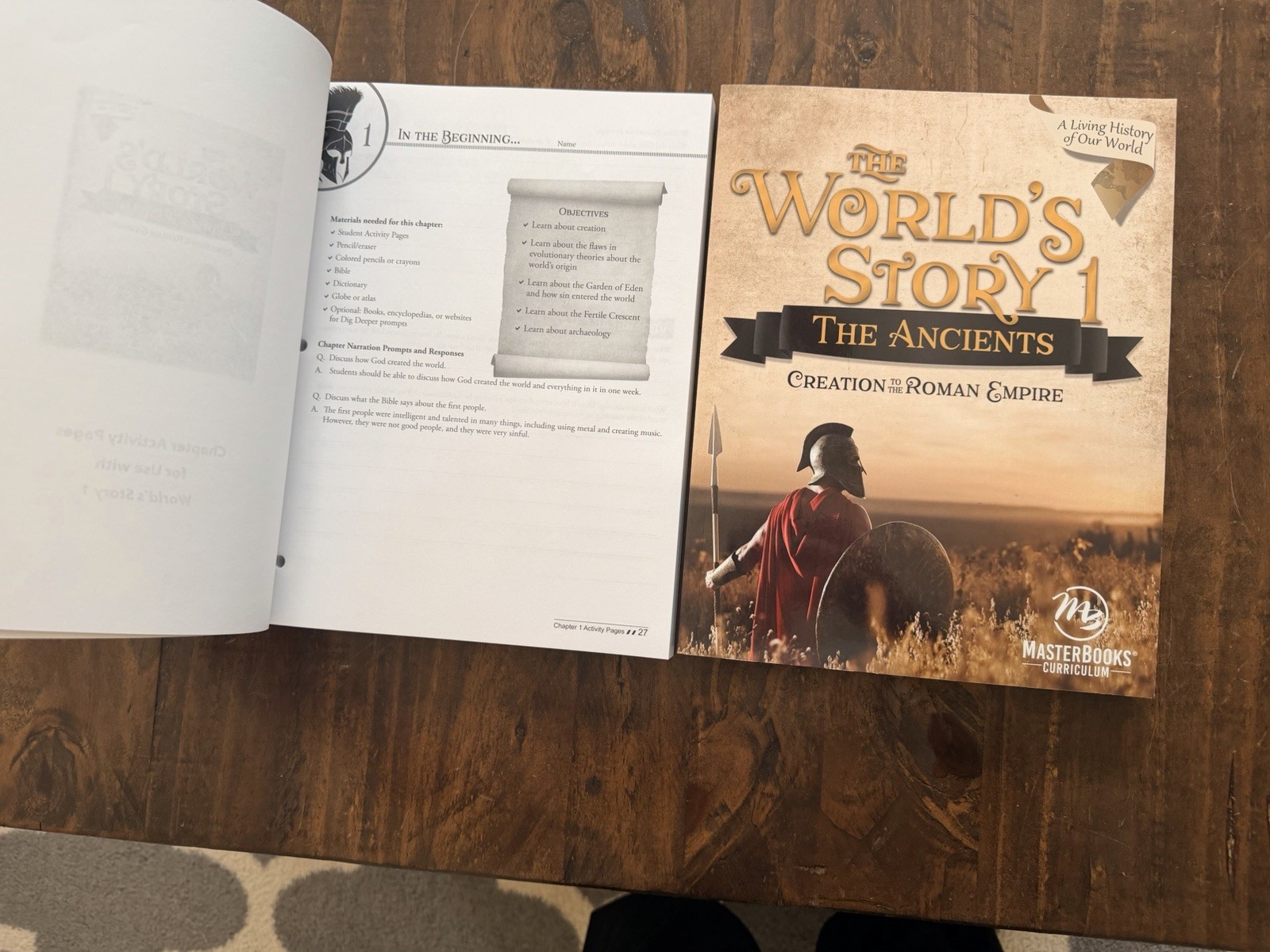 Master Books The World’s Story 1: The Ancients Teacher + Student Pages PB