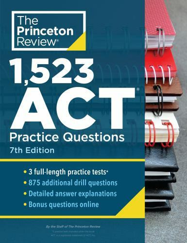 1,523 ACT Practice Questions, 7th Edition: Ext- 9780525570318, Review, paperback