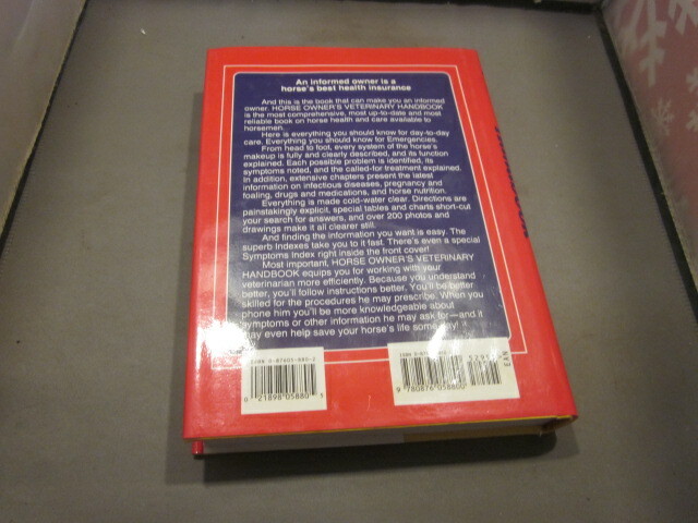 Horse Owner’s Veterinary Handbook by James M. Griffin and Tom Gore (1989,…