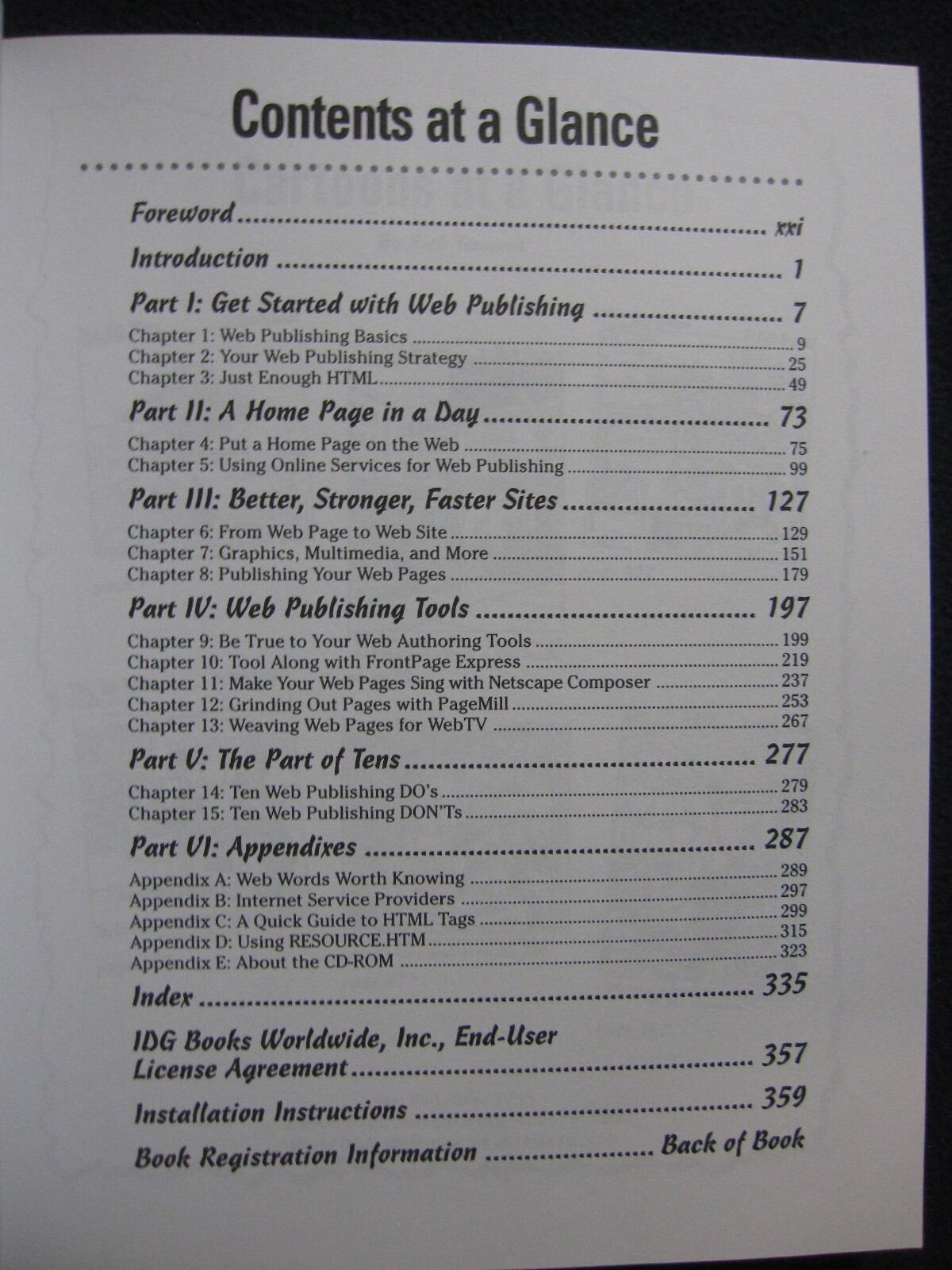 Creating Web Pages for Dummies (4th ed) [Mar 01, 1999] Smith, Bud E.; Bebak, A..