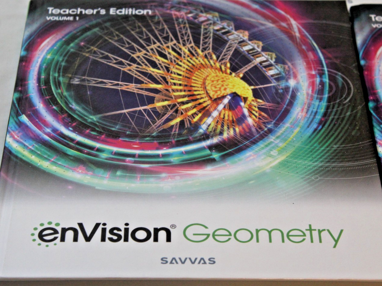 Savvas Envision Geometry Teacher’s Edition Textbook Volumes 1 & 2 Set 2024