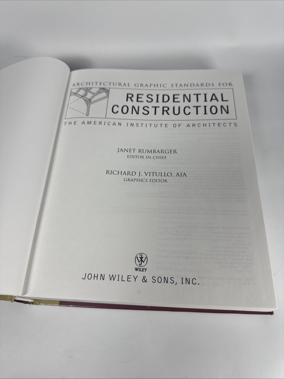 Architectural Graphic Standards For Residential Construction Textbook